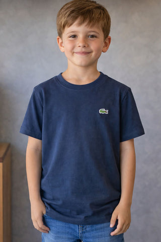 CAMISETA MAS KIDS MC LACOSTE CORE MARINHO 166