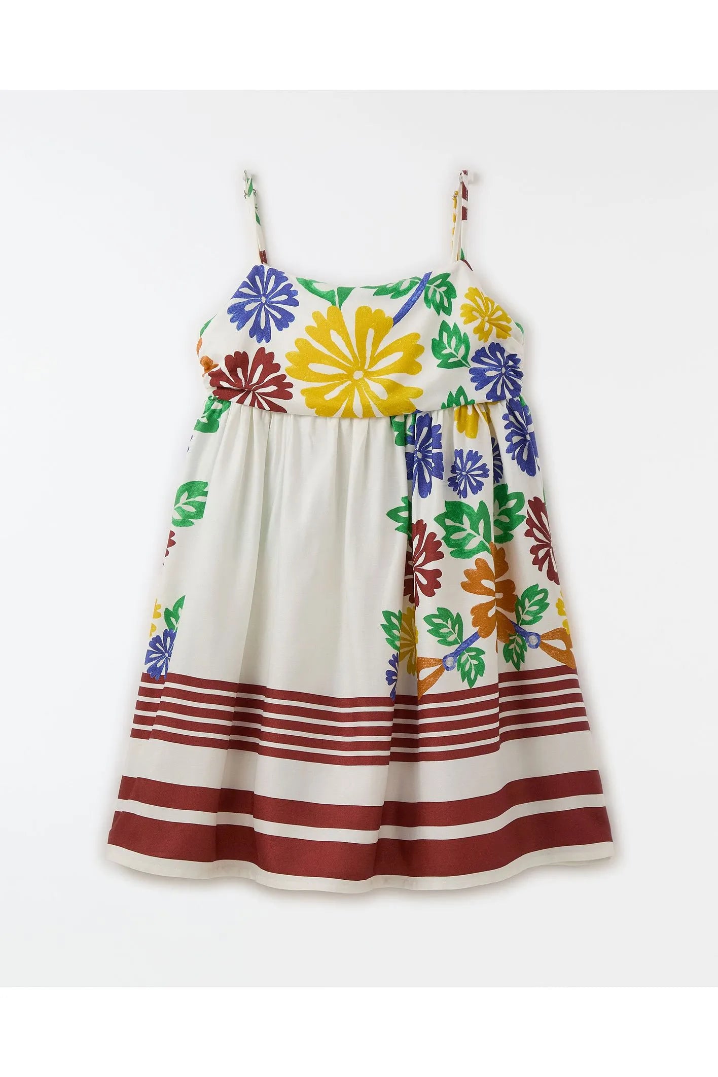 VESTIDO BELEZA BARRADO FARM FUTURA BRANCO