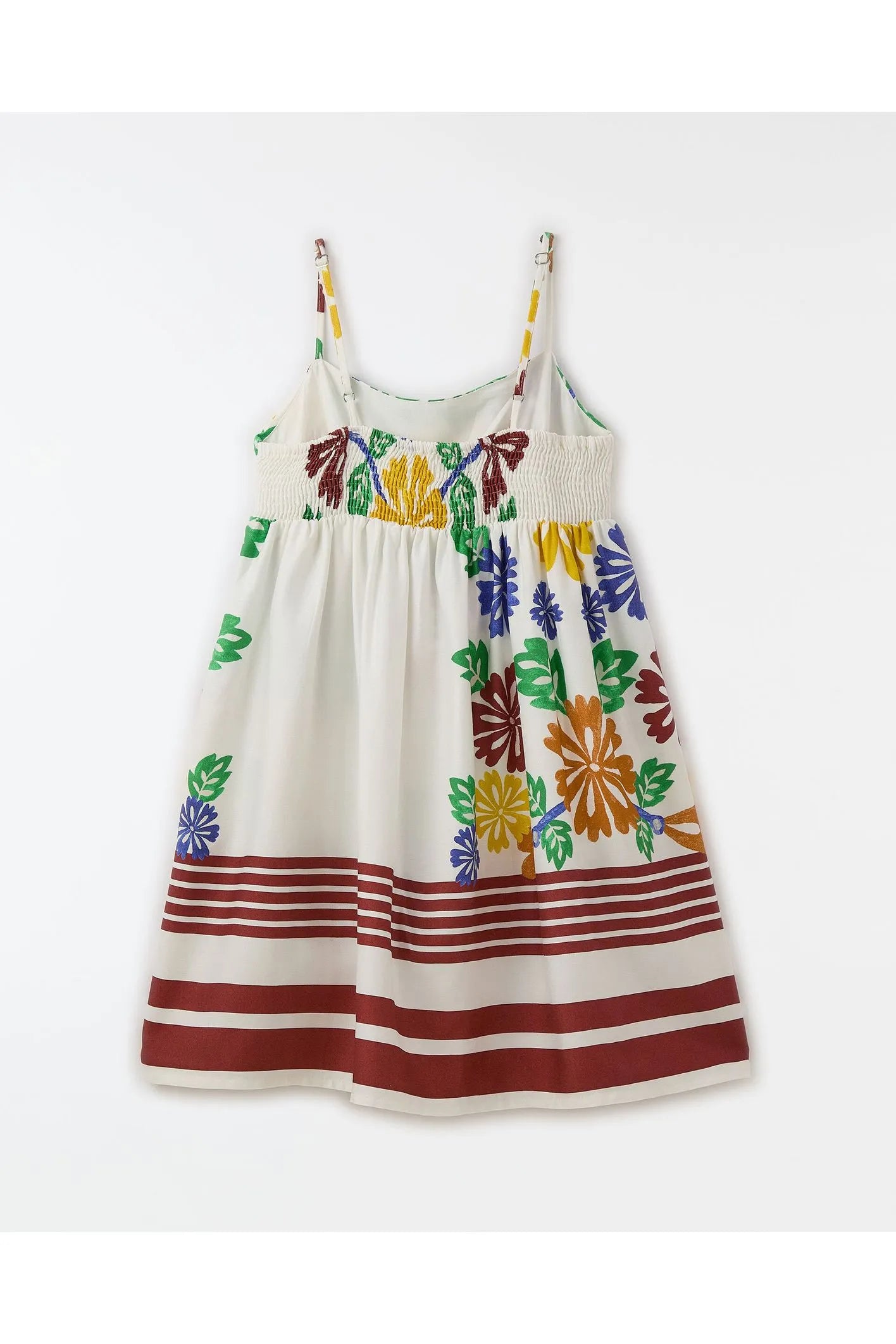 VESTIDO BELEZA BARRADO FARM FUTURA BRANCO