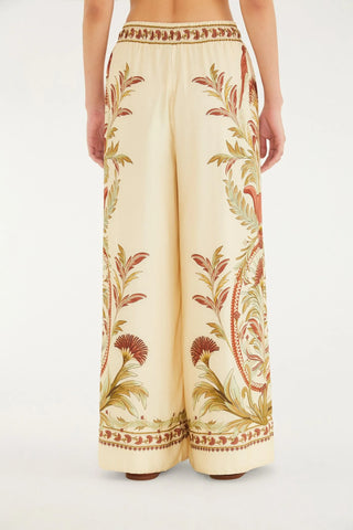 CALCA FEM PANTALONA JARDIM LOUISE FARM BEGE