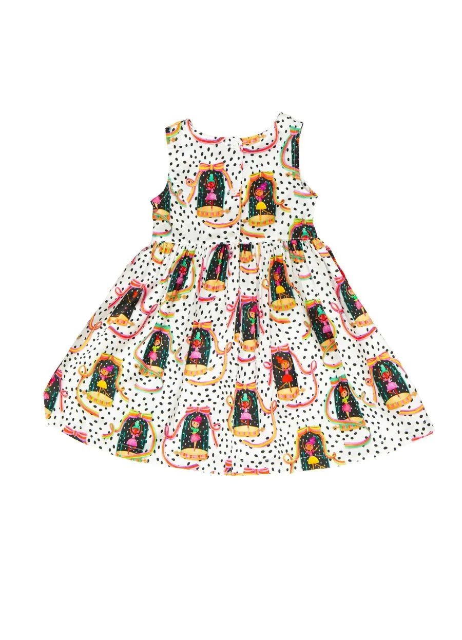 VESTIDO CAIXINHA DE MUSICA ALPHABETO BRANCO