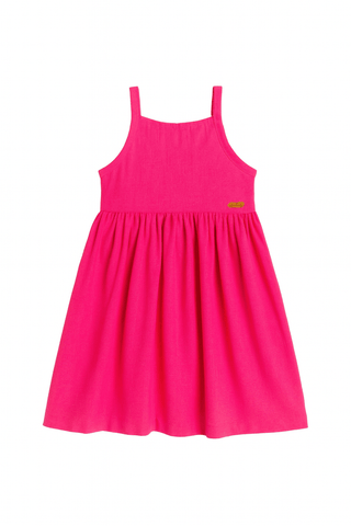 VESTIDO ENTRE COTRES DET COSTAS BICHINHO ROSE