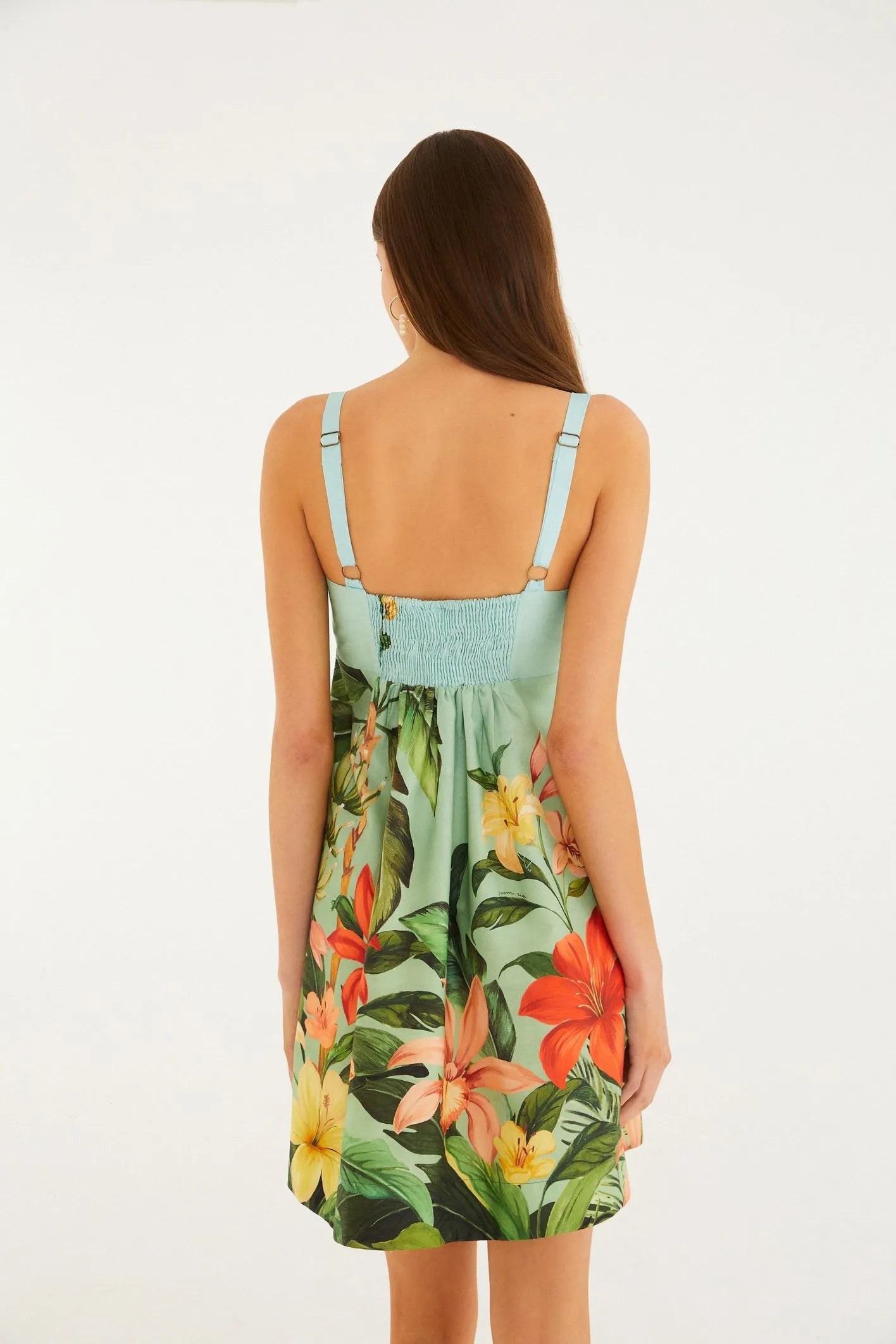 VESTIDO CURTO JARDIM EVA FARM VERDE