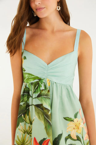 VESTIDO CURTO JARDIM EVA FARM VERDE