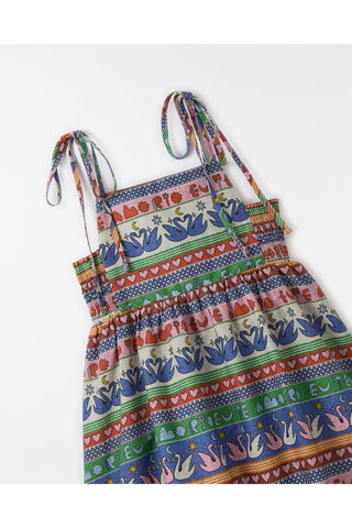 VESTIDO PEDALINHO FABULA ESTAMPADO