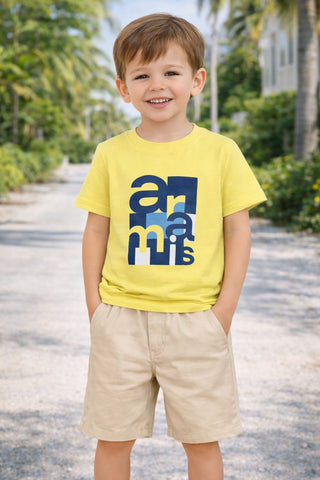 CAMISETA MAS ARAMIS INF EST GEOMETRICA CITRICO