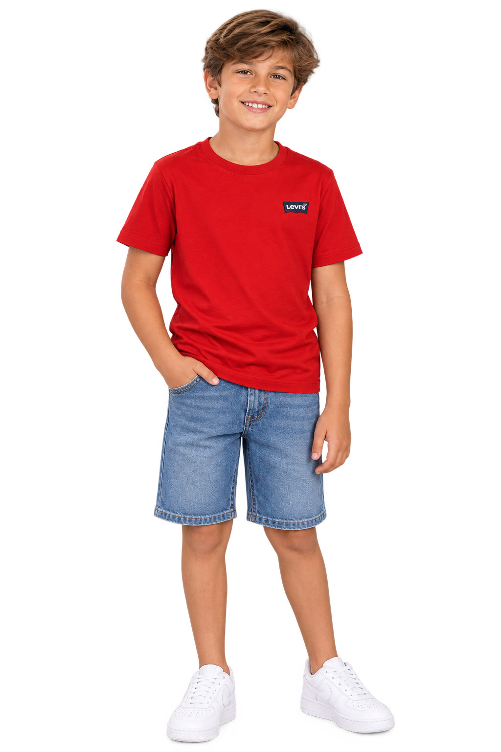 CAMISETA LEVIS KIDS BTWNG CHEST HIT VERMELHO