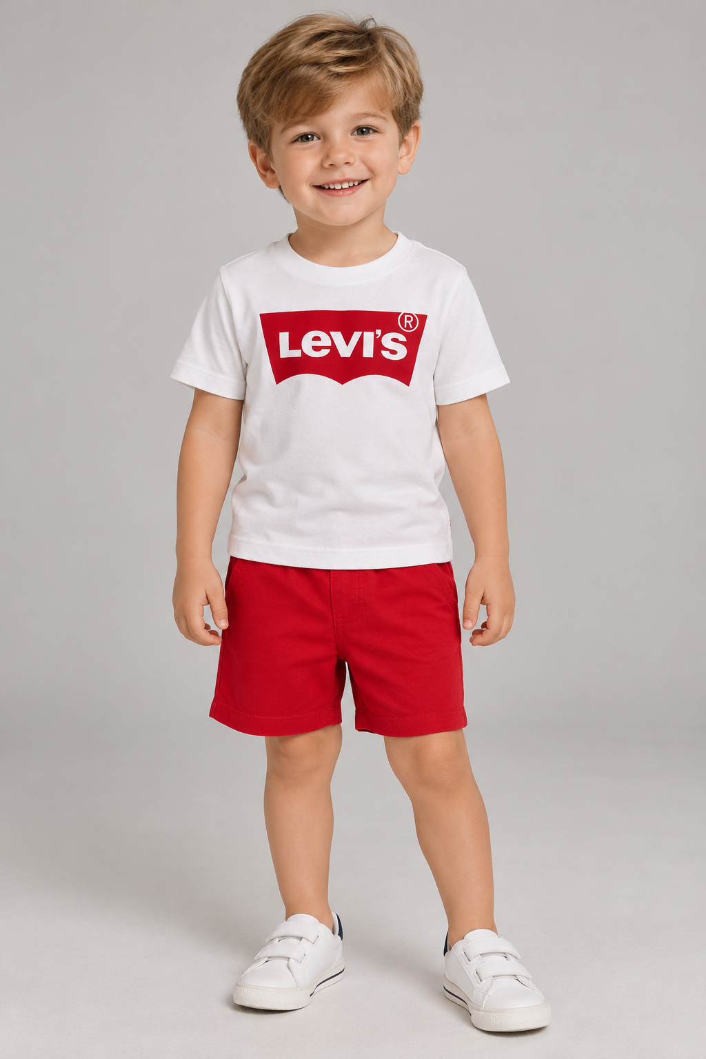 CAMISETA MC LEVIS KIDS BATWING BRANCO 001