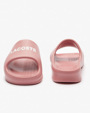 CHINELO FEM SERVE SLIDE 2 LACOSTE ROSA/BRANCO F50