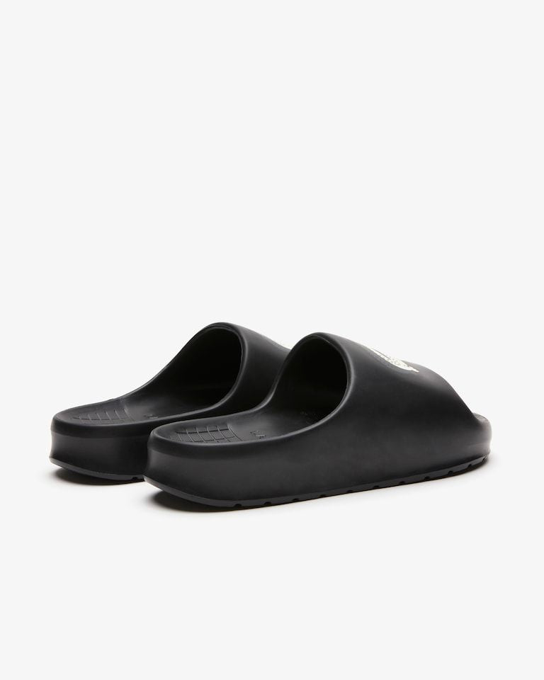 CHINELO SLIDE LACOSTE PRETO