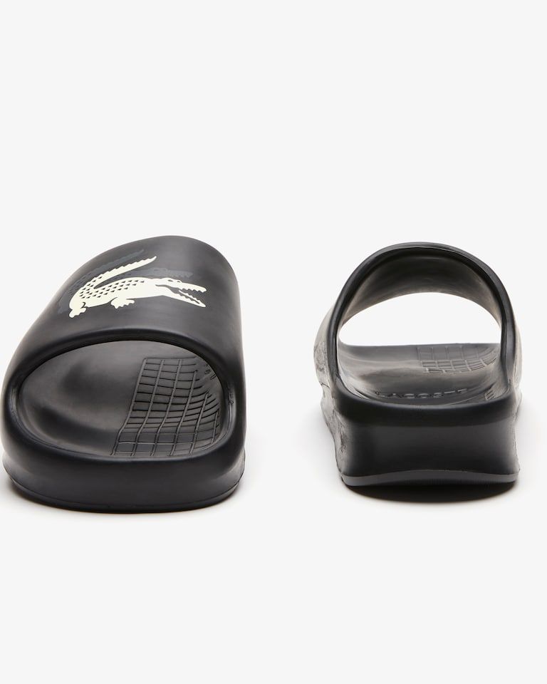 CHINELO SLIDE LACOSTE PRETO