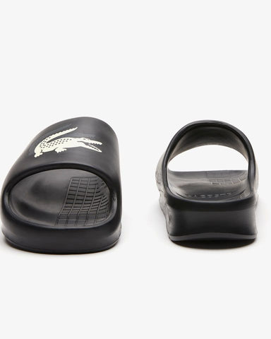 CHINELO SLIDE LACOSTE PRETO