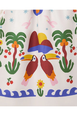 VESTIDO E CALCINHABEBE LENCO TUCANO MINI BRANCO