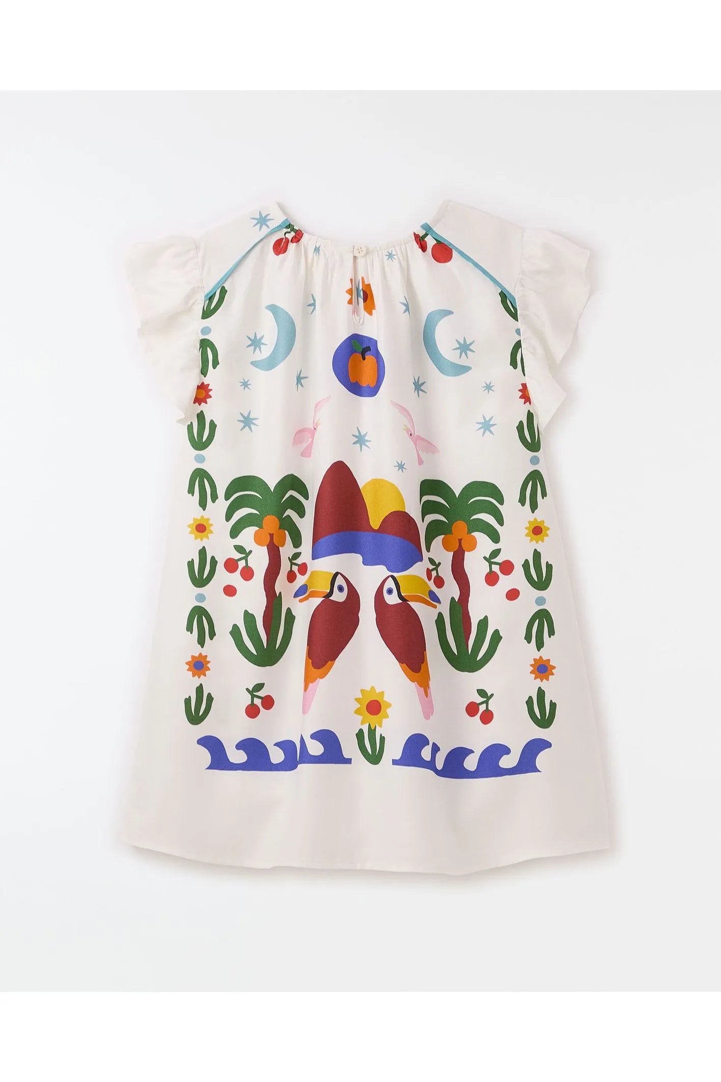VESTIDO E CALCINHABEBE LENCO TUCANO MINI BRANCO