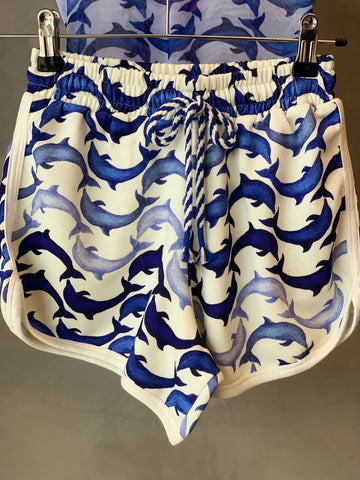 CONJUNTO FEM JUV GOLFINHO FARM FUTURA AZUL/BRANCO