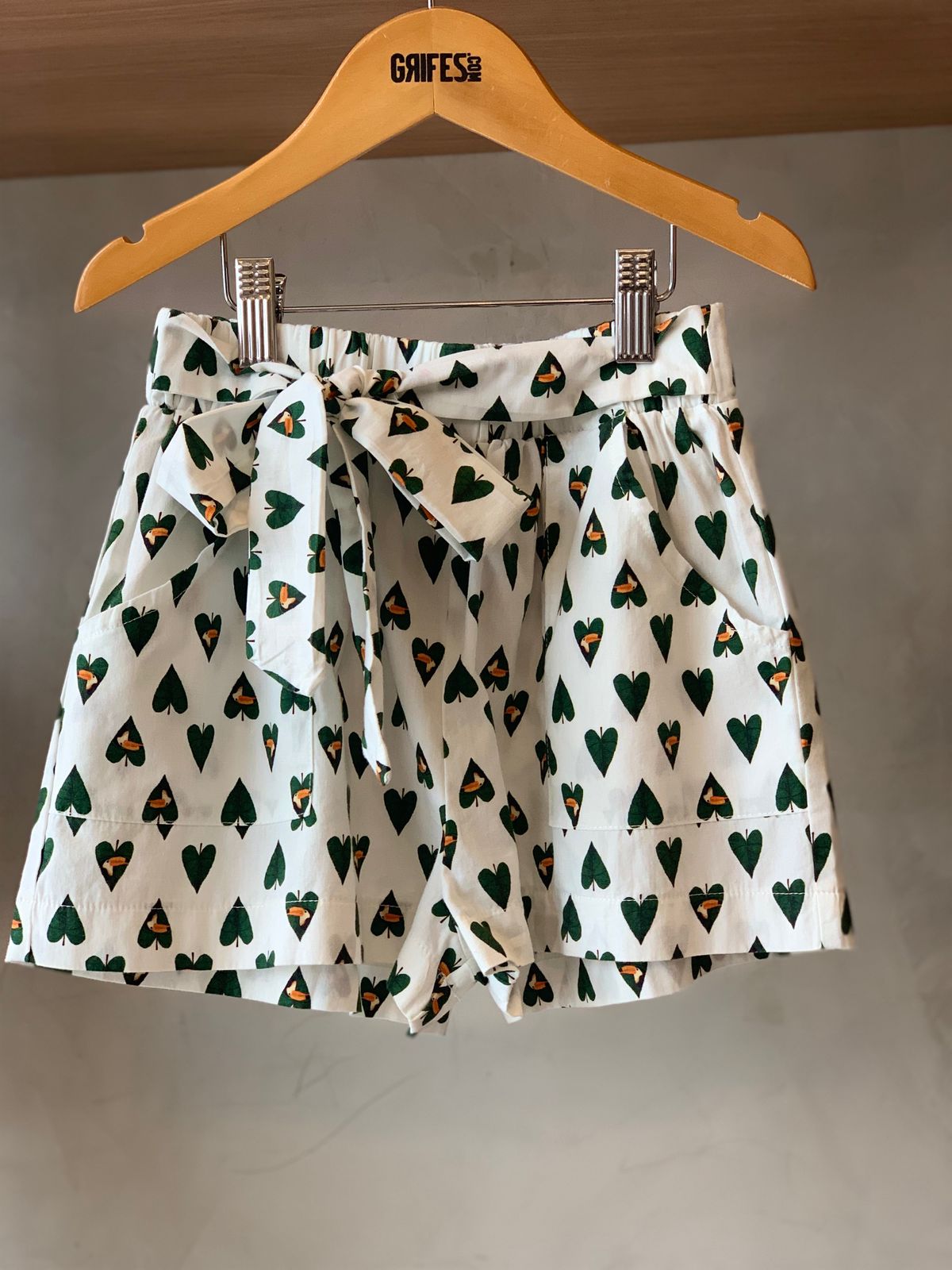 SHORT FEM JUV TUCANO FOLHA FARM FUTURA BRANCO