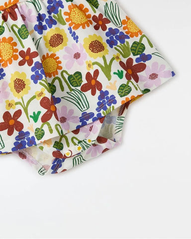 VESTIDO BEBE MALHA JARDIM DE INVERNO ESTAMPADO