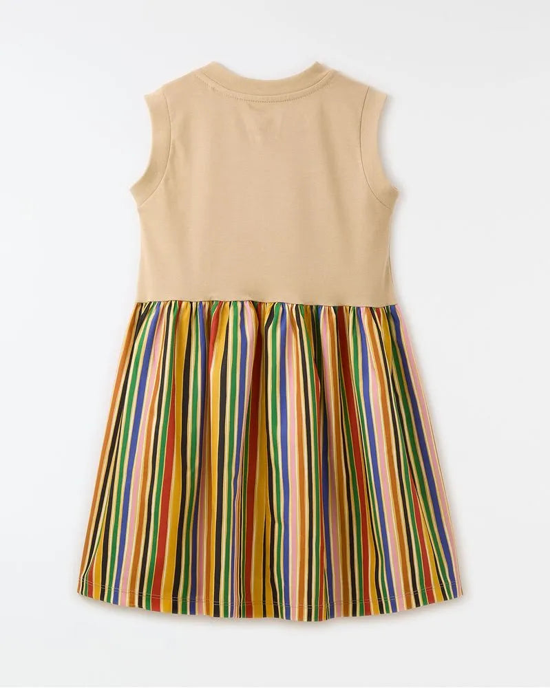 VESTIDO SILK CORES DO TUCANO FARM CAQUI