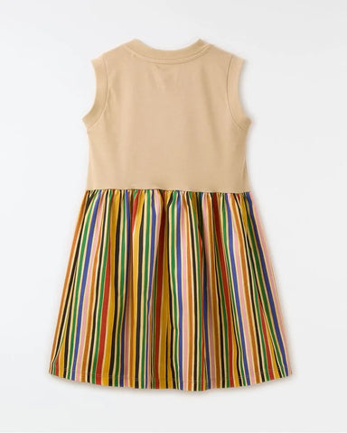 VESTIDO SILK CORES DO TUCANO FARM CAQUI