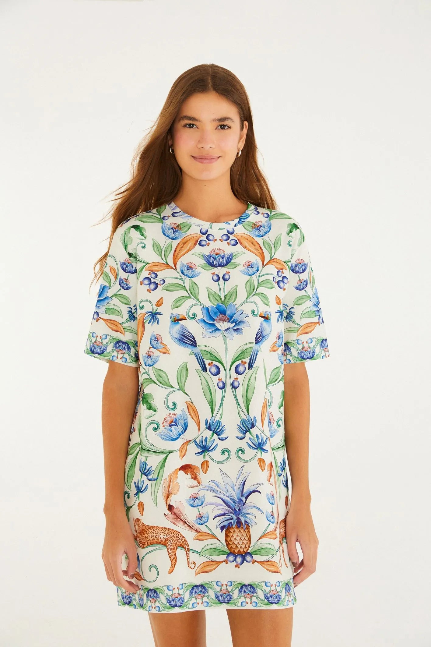VESTIDO TSHIRT BASICO ELSA FARM BRANCO