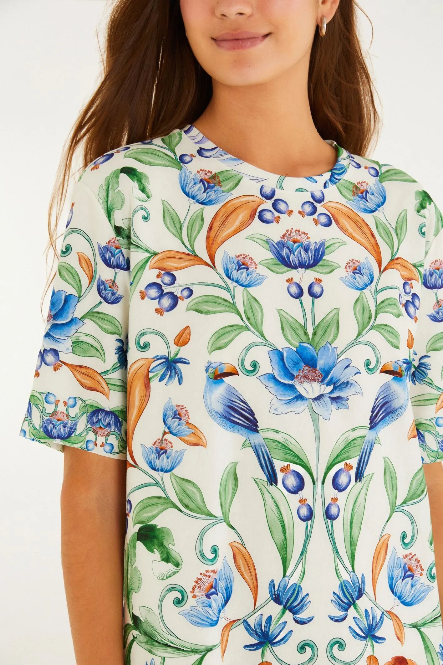 VESTIDO TSHIRT BASICO ELSA FARM BRANCO