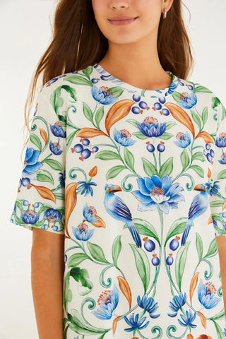 VESTIDO TSHIRT BASICO ELSA FARM BRANCO