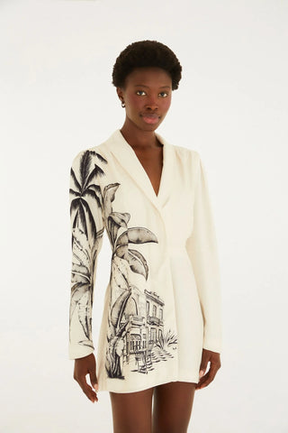 MACAQUINHO FEM BLAZER VILA TEREZA FARM OFF WHITE
