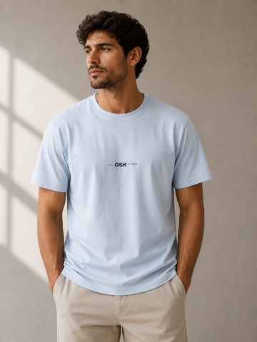 CAMISETA MAS MC REGULAR VINTAGE OSKLEN AQUA MARINE