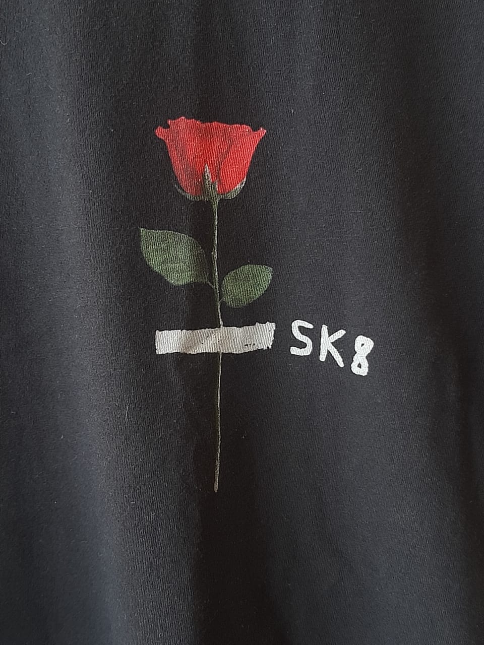 CAMISETA MAS MC SLIM VINTAGE SK8 ROSE PRETO