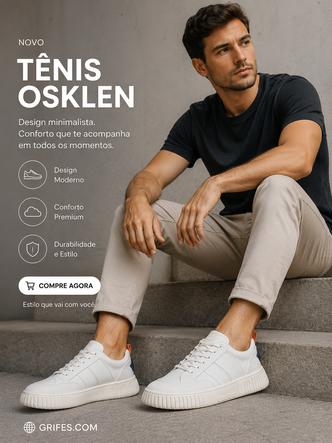 TENIS MAS ARPX STRAPS OSKLEN CRU