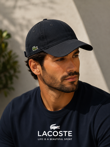 BONE LOGO LATERAL LACOSTE PRETO 031