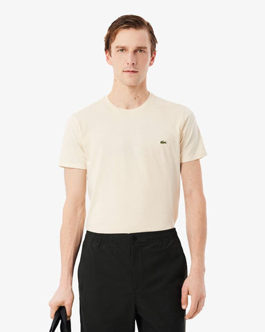 CAMISETA LACOSTE MC MASC BASICA BEGE 056