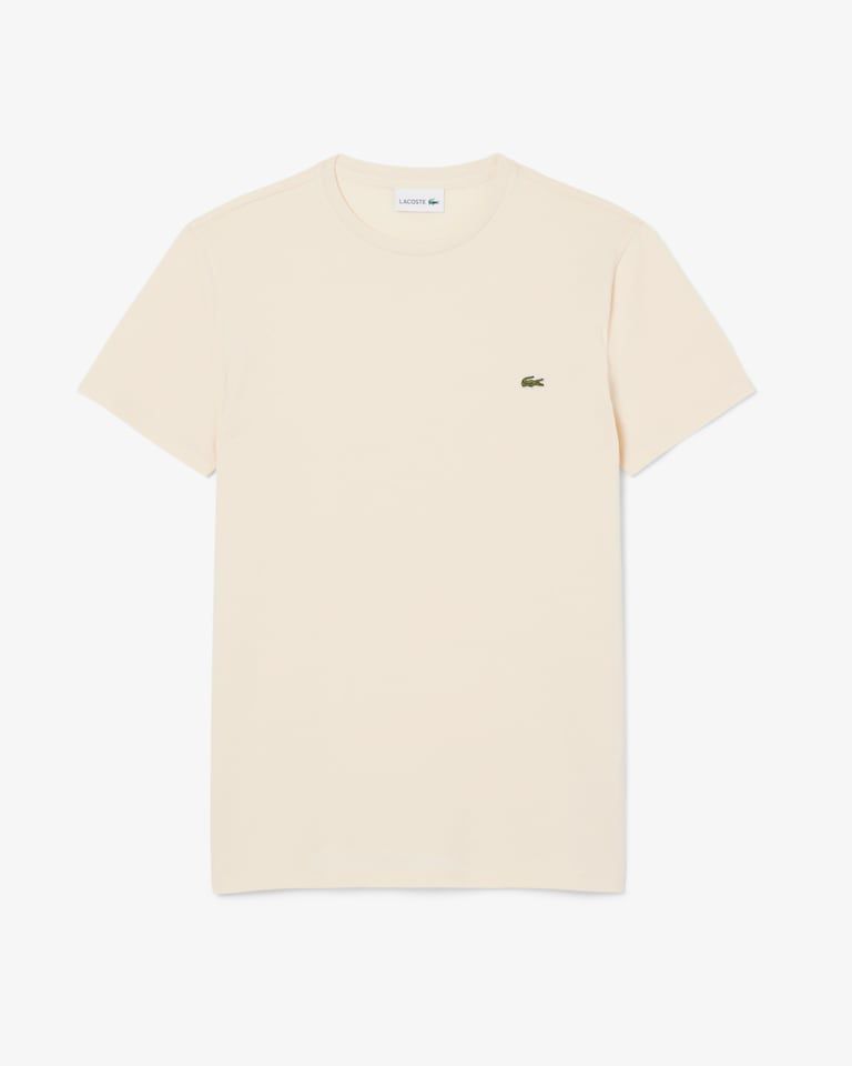 CAMISETA LACOSTE MC MASC BASICA BEGE 056