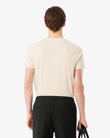 CAMISETA LACOSTE MC MASC BASICA BEGE 056