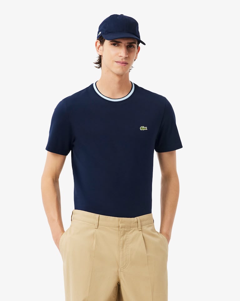 CAMISETA MAS MC LACOSTE MARINHO 166