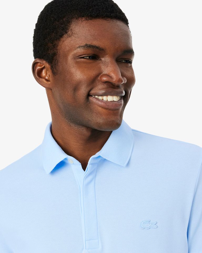 POLO MAS MC LACOSTE AZUL CLARO T01