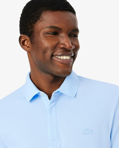 POLO MAS MC LACOSTE AZUL CLARO T01