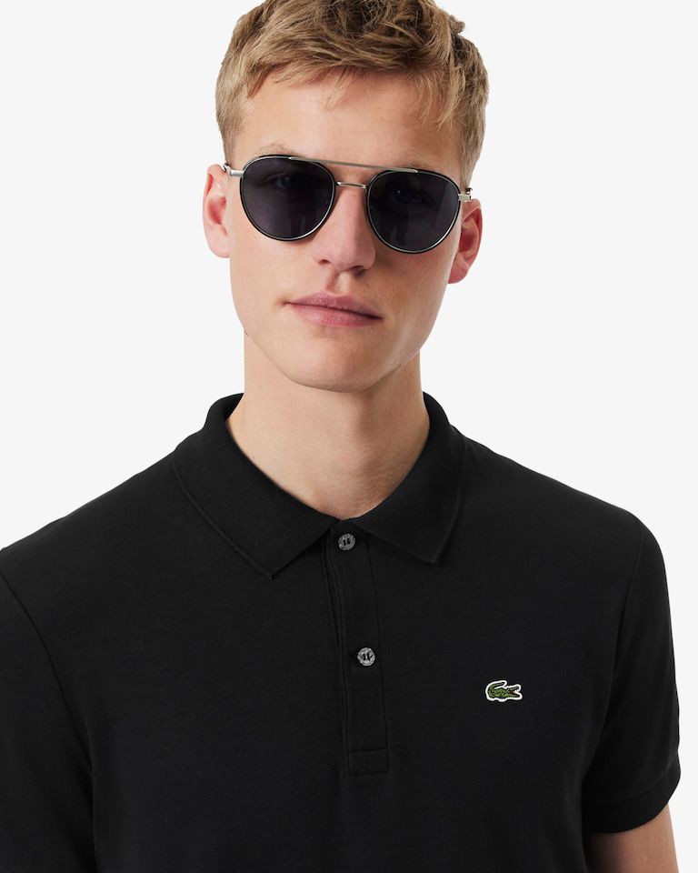POLO MASC MC LACOSTE PRETO 031