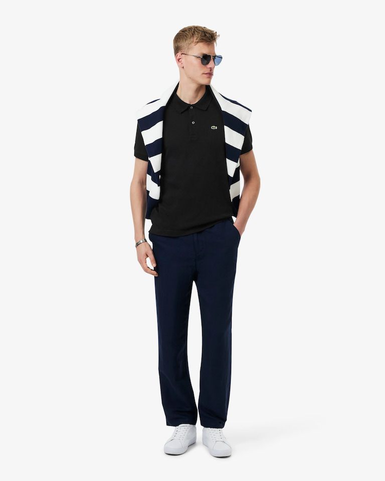POLO MASC MC LACOSTE PRETO 031