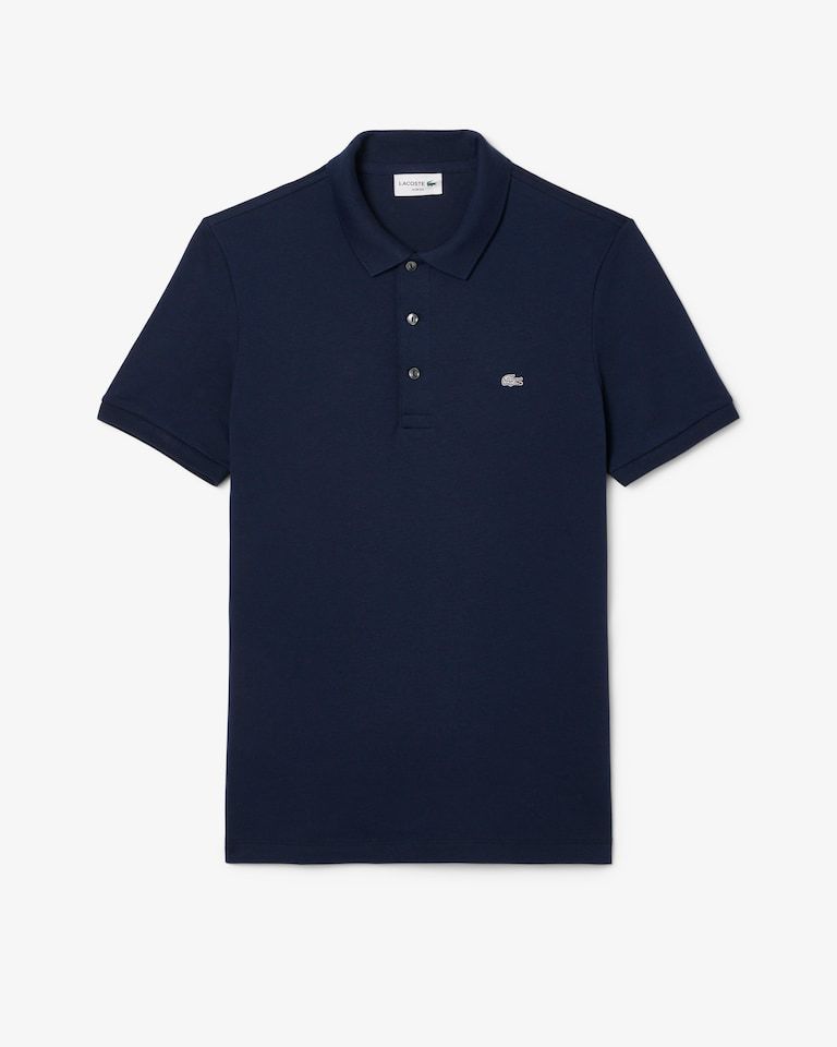 POLO MASC MC LACOSTE MARINHO 166