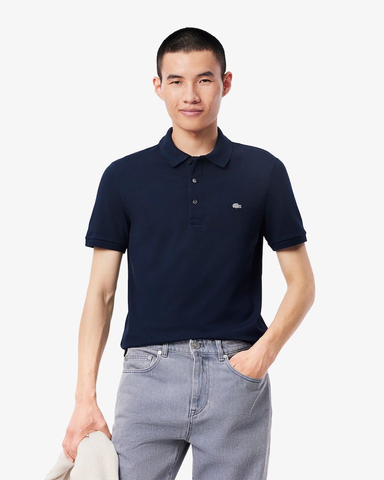 POLO MASC MC LACOSTE MARINHO 166