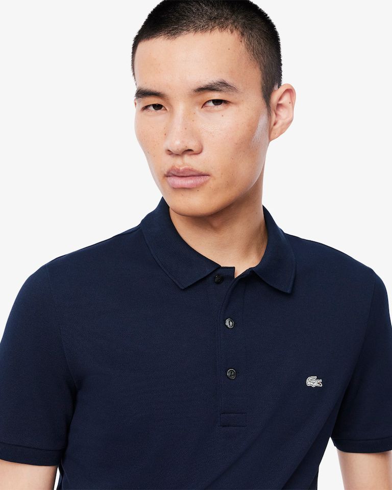 POLO MASC MC LACOSTE MARINHO 166