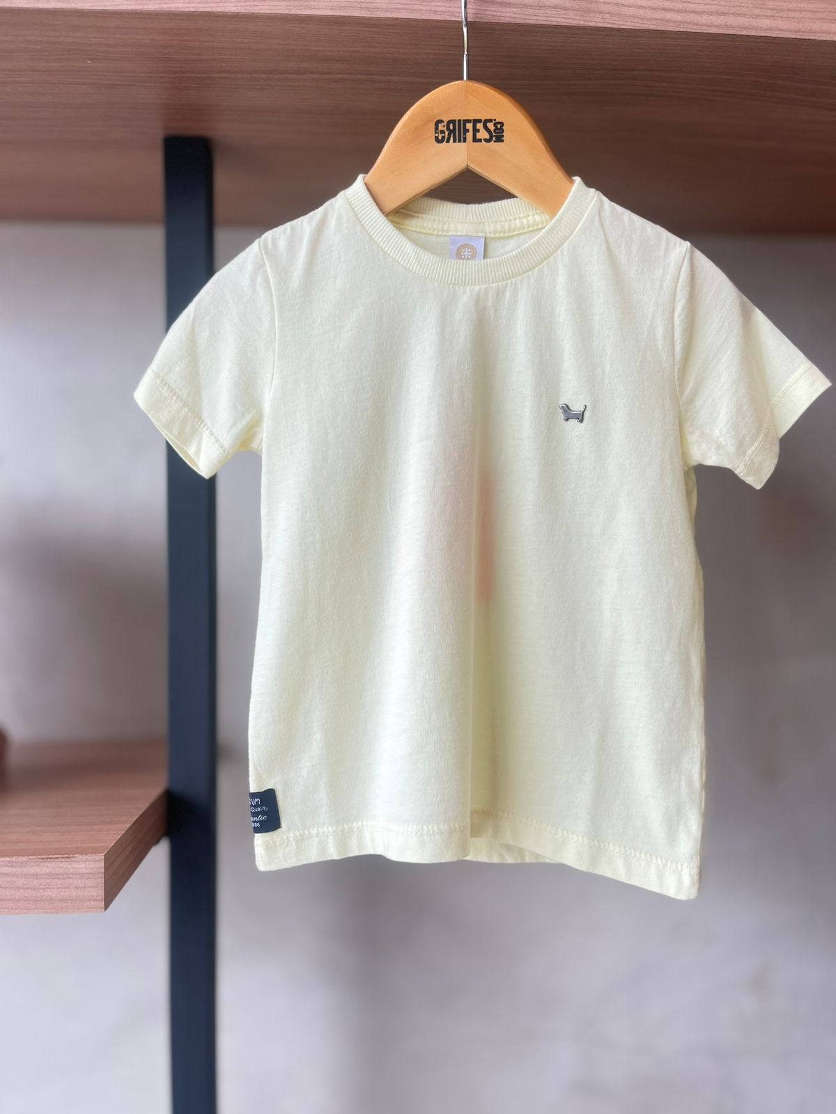CAMISETA MC COLOR UP MALHA UM MAIS UM AMARELO CLARO