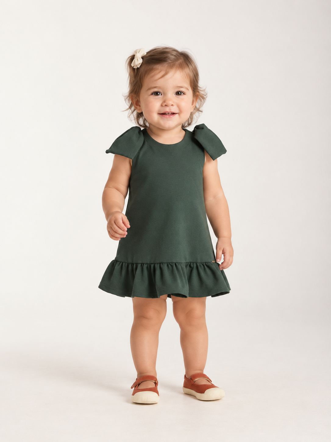 VESTIDO MALHA ALG MANGA FORMATO LACO MILITAR