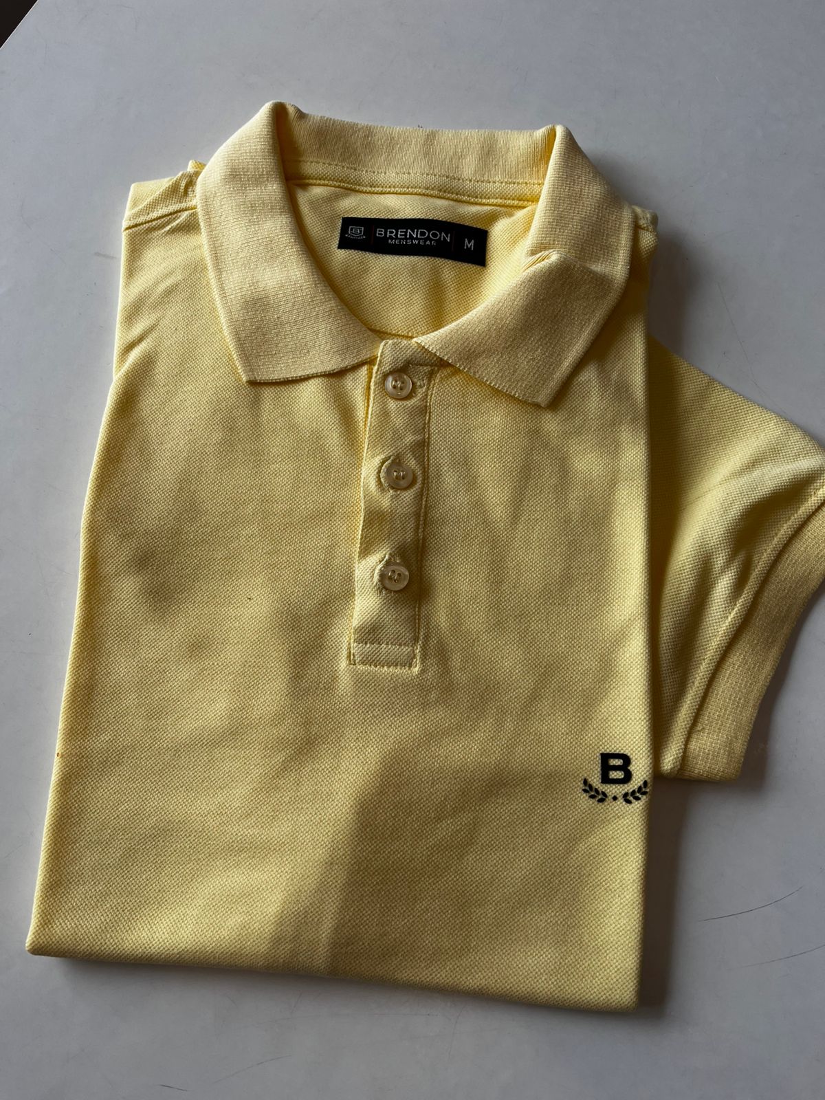POLO MAS MC PIQUET BRENDON AMARELO