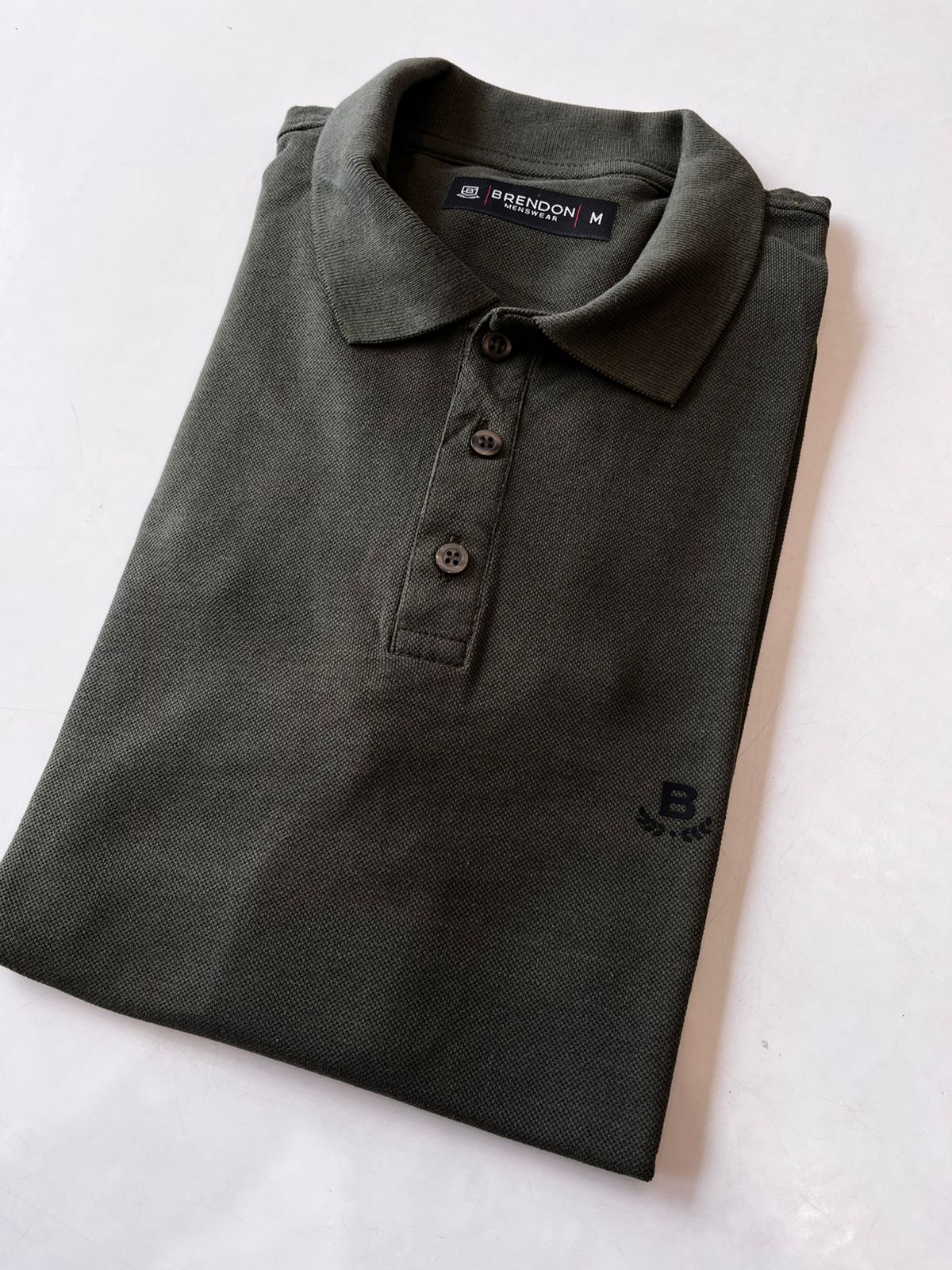 POLO MAS MC PIQUET BRENDON VERDE MILITAR
