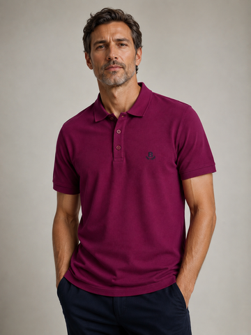 POLO MAS MC PIQUET BRENDON MARSALA