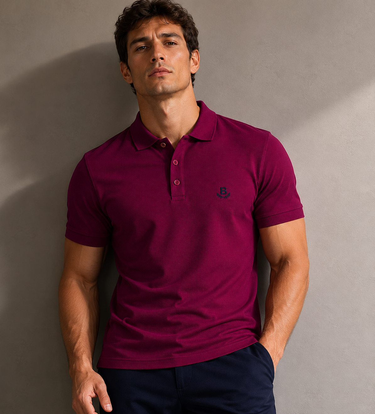 POLO MAS MC PIQUET BRENDON MARSALA