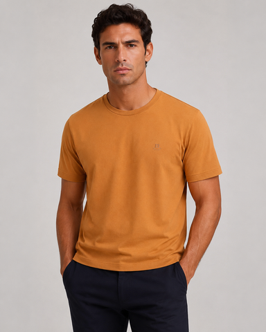CAMISETA MC MAS COTTON BRENDON CARAMELO