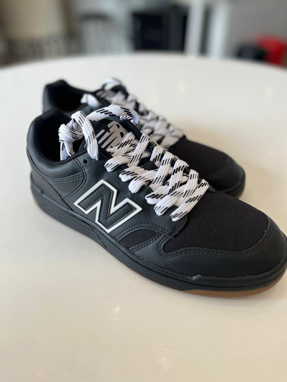 TENIS NB BB480L UNISEX NEW BALANCE PRETO/BRANCO/NATURAL